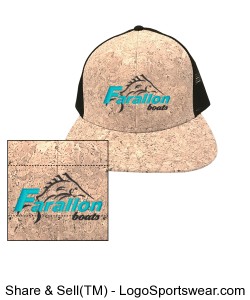 Cork Farallon Hat with Mesh Back Design Zoom